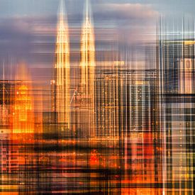 Kuala Lumpur abstract by Dieter Walther