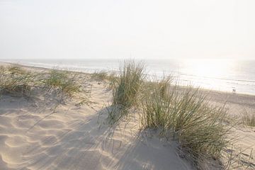 Coucher de soleil sur la plage | photographie de voyage imprimée | Pays-Bas