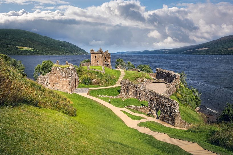 Urquhart Castle on Loch Ness, Drumnadrochit by Christian Müringer