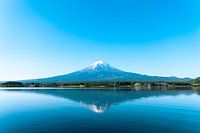 Mount Fuji vanaf lake Kawaguchiko