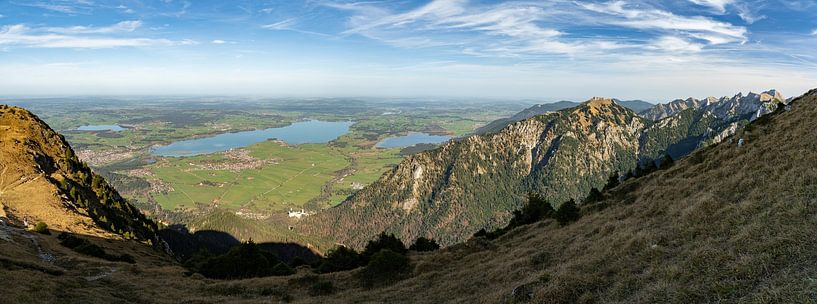 View of the Forggensee, Neuschwanstein, schwangau, Tegelberg by Leo Schindzielorz