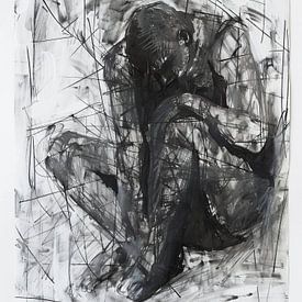 Verwundbarkeit in Schwarz und Weiß von ARTEO Gemälde