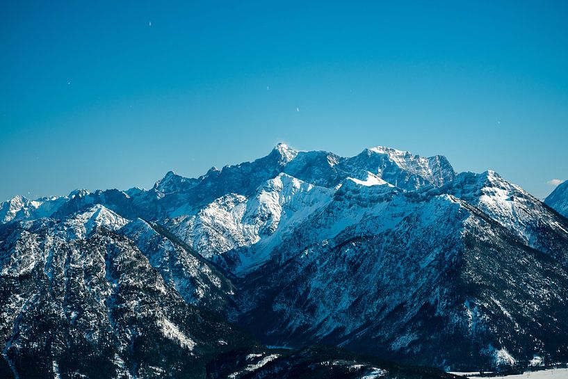 Winter view of the Zugspitze by Leo Schindzielorz