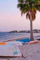 Boote und Bäume, Altea, Spanien