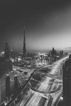 Dubai skyline van Martijn Kort