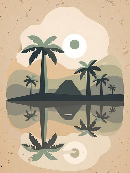 Reflet serein de l'île par Indharta Harviansyah Avy