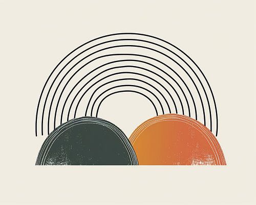 Bauhaus Japandi Abstrait | Japandi