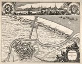 Oude kaart van Grevelingen van omstreeks 1730 van Gert Hilbink thumbnail