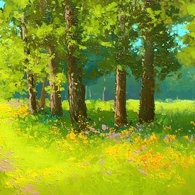 Flower meadow | Meadow Light by Art Whims