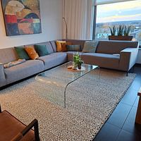 Kundenfoto: Moderne Vogelarbeit | Porträt von Abstraktes Gemälde, auf Leinwand