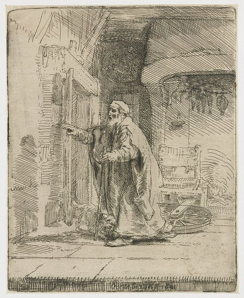 The blind Tobias: big picture, Rembrandt van Rijn by Ed z'n Schets