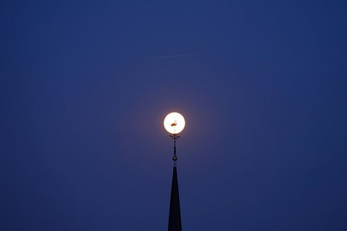 Flèche de l'église luthérienne d'Utrecht sur Donker Utrecht