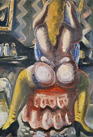 Naked on a red chair, PAUL KLEINSCHMIDT, 1949 by Atelier Liesjes