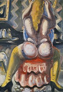 Akt auf rotem Sessel, PAUL KLEINSCHMIDT, 1949