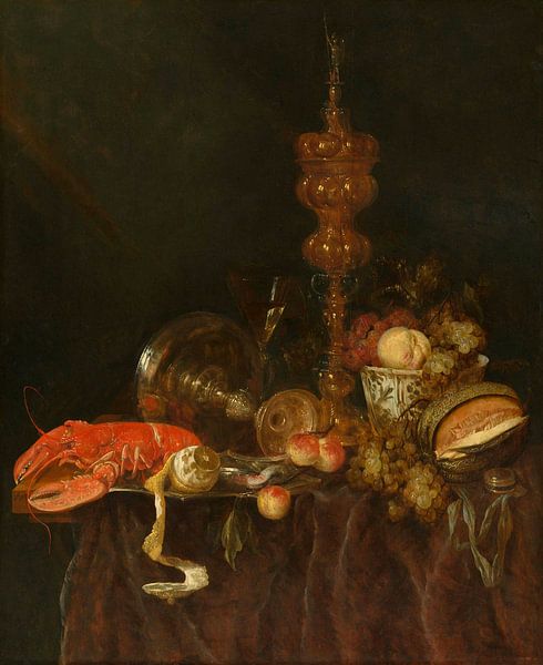 Stilleven met kreeft en fruit, Abraham van Beijeren van Meesterlijcke Meesters