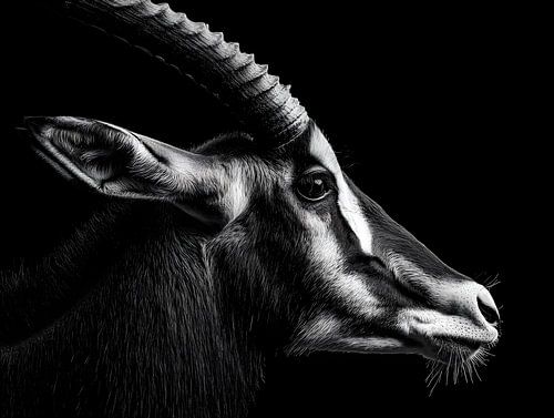 Een antilopebok in de schaduw – Elegante kracht