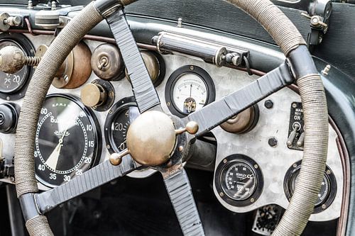 Gebürstetes Bentley Armaturenbrett aus Aluminium der 1920er-Jahre