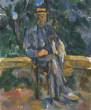 Zittende man, Paul Cézanne