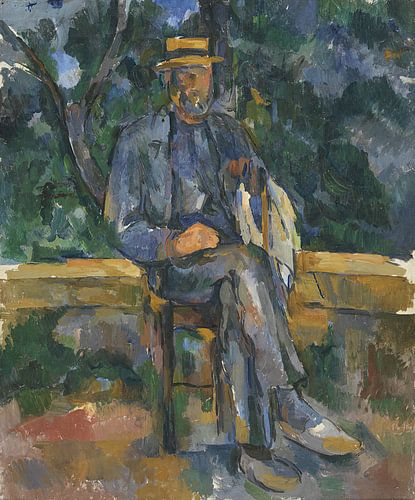 Zittende man, Paul Cézanne