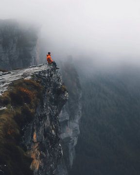 Uitzicht vanaf de Noorse rots van fernlichtsicht