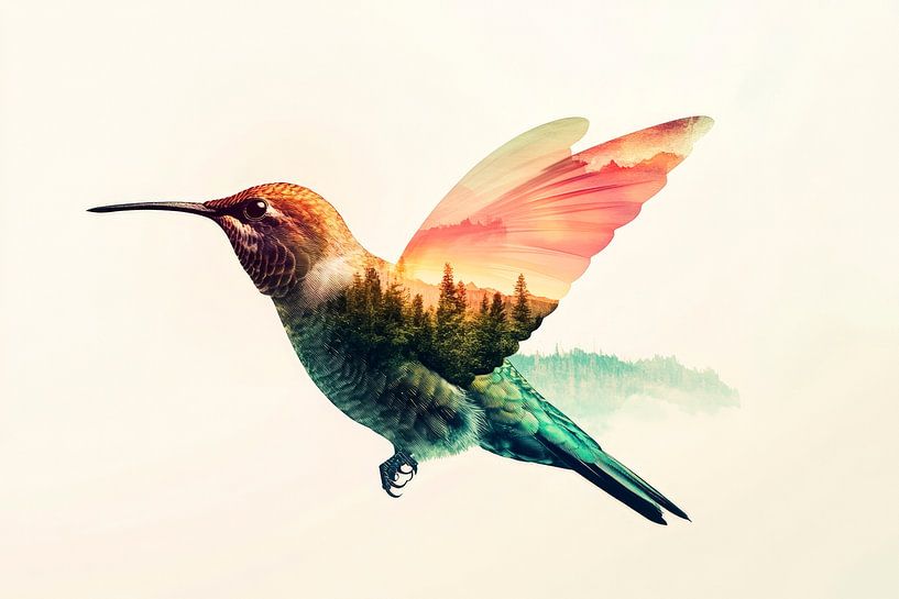 Rêve de forêt volante par Poster Art Shop