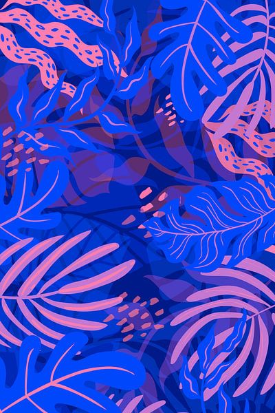 Kleurrijke jungle van FRESH Fine Art