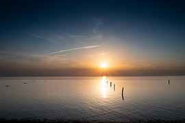 The North Sea coast of East Frisia at sunset by Naturfotograf in Ostfriesland