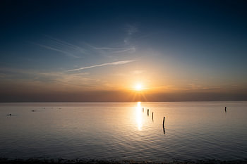 Nordseeküste Ostfriesland beim Sonnenuntergang