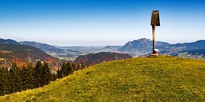 Oberstdorfer Becken mit Nebelhorn im Oberallgäu