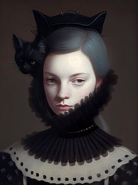 Miss chaton noir sur Dikhotomy