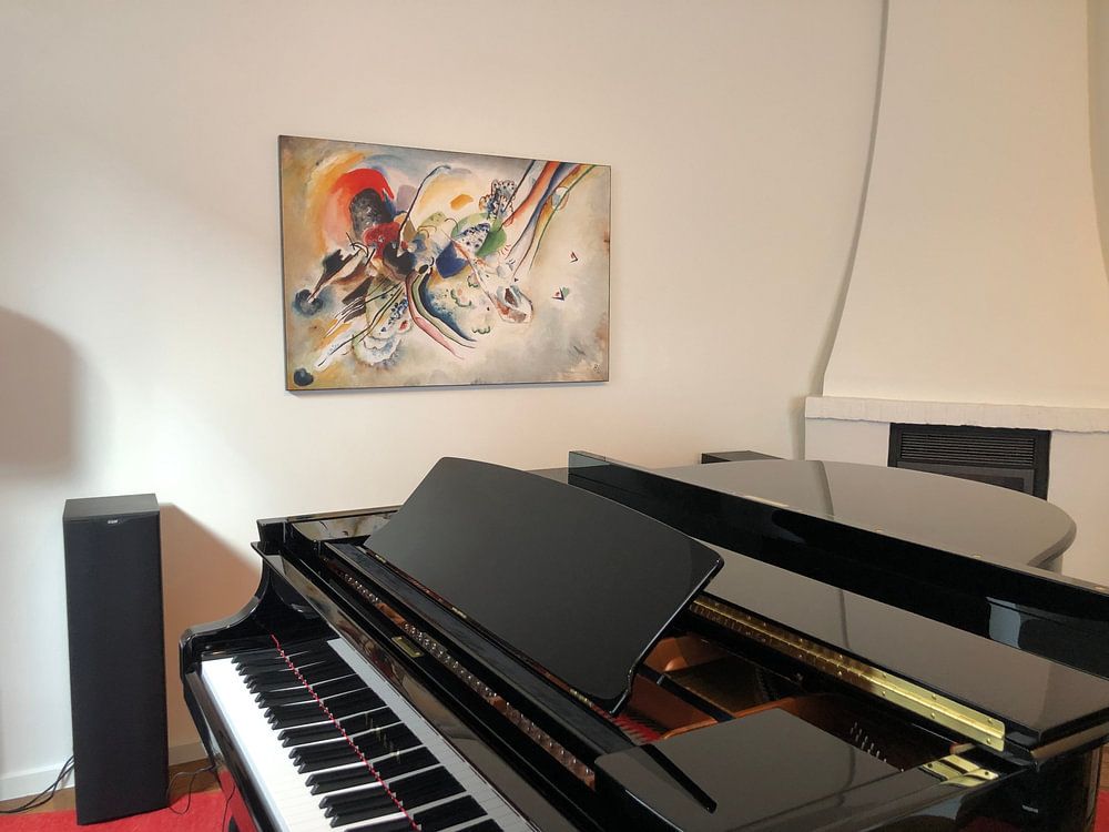 Komposition (Studie für "Bild mit zwei roten Flecken"), Wassily Kandinsky 