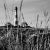 Lighthouse Westerheversand black and white by Frank Herrmann