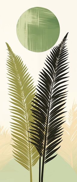 Boho Salie Groen Abstract van Dakota Wall Art