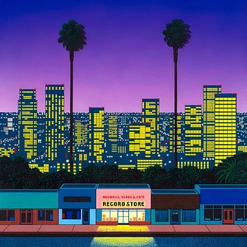 Hiroshi Nagai - City Pop bij nacht, A van Vivanne