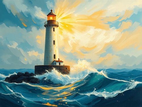Lighthouse at sea