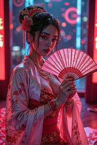 NEON GEISHA - La séductrice silencieuse de la cité cyberpunk