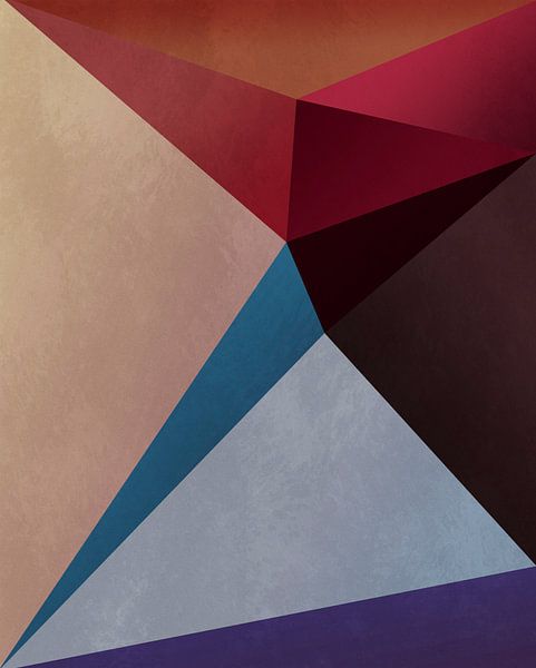 Geometric pattern with triangles 9 by Angel Estevez
