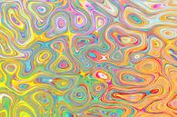 Abstractie van cellulaire structuren van Johann Bucher thumbnail