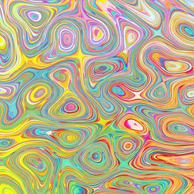 Abstractie van cellulaire structuren van Johann Bucher