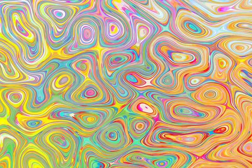 Abstractie van cellulaire structuren van Johann Bucher