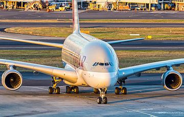 Qatar Airways A380 in Sydney van hugo veldmeijer