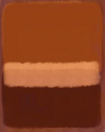 Moderne abstrakte Kunst in Terra, Gelb, Braun von Dina Dankers