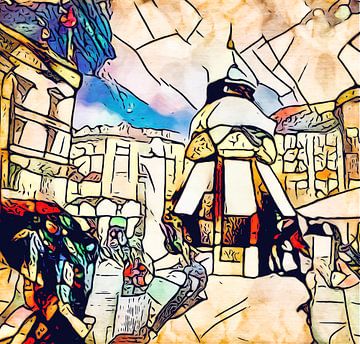 Kandinsky ontmoet Kopenhagen #5 van zam art