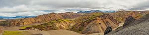 Vue du Landmannalaugar en Islande en été sur Sjoerd van der Wal Photographie