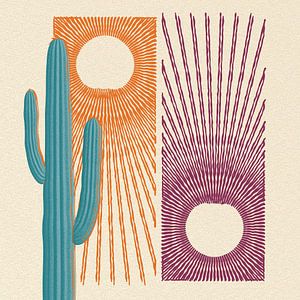 Saguaro oasis van Klaudia Kogut