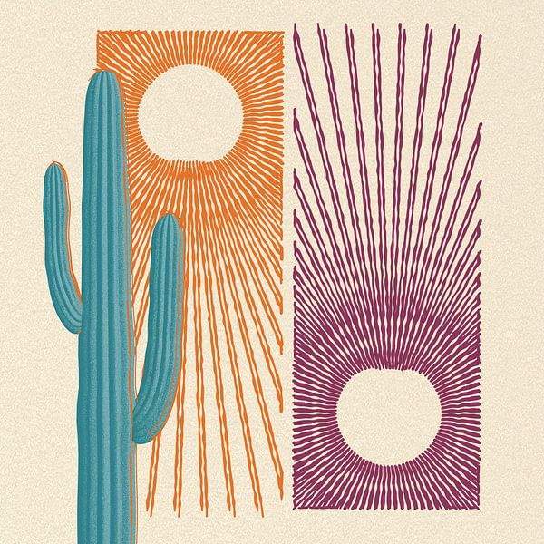 Kaktus-Sonne von Klaudia Kogut
