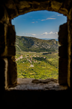 Vista at Klis Fortress, Game of Thrones location (Croatia)