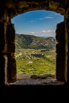 Vue de la forteresse de Klis, lieu de tournage de Game of Thrones (Croatie) sur Laura V