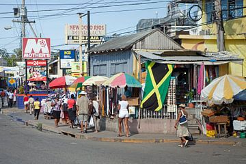 Straatbeeld in Montego Bay