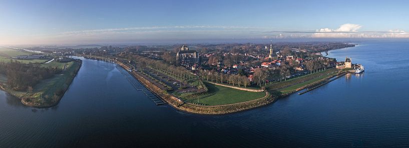 Veere-Panorama (Drohnenaufnahme) von Linda Raaphorst